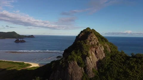 Beach Selong Belanak in Background Stock Footage 145298230