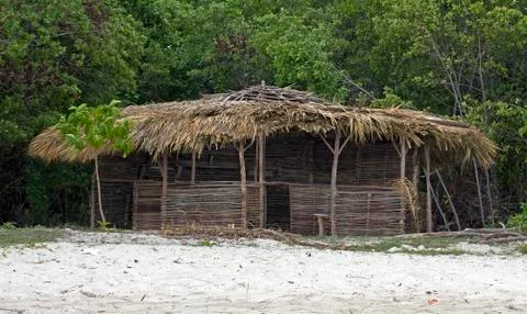 Beach shack 스톡 사진