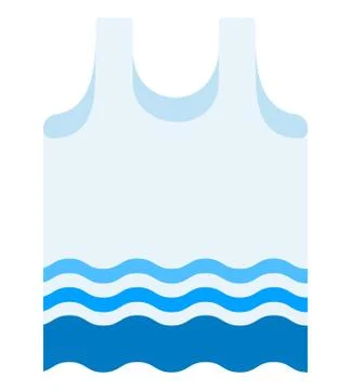Beach shirt vector icon flat isolated Stock Illustration