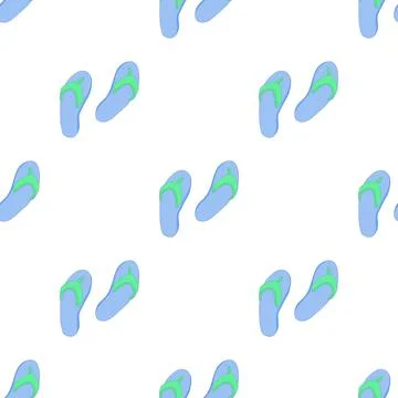 Beach shoes pattern seamless vector 스톡 일러스트