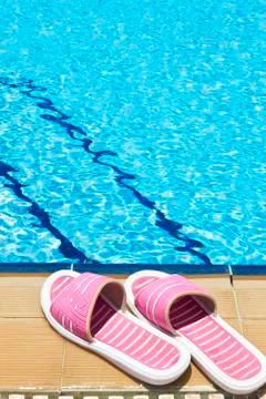 Beach Shoes Stock Photos