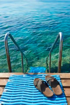 Beach Shoes Stock Photos