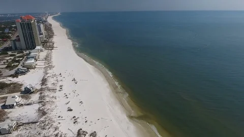 Beach shoreline Stock Footage 80733997