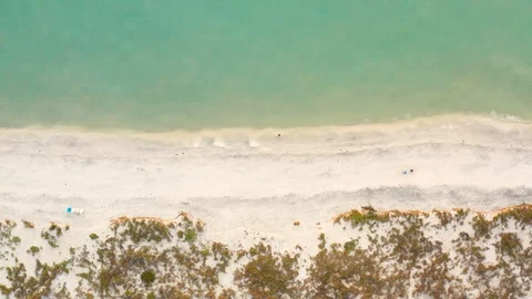 Beach Shot from above Stock Footage 123325979