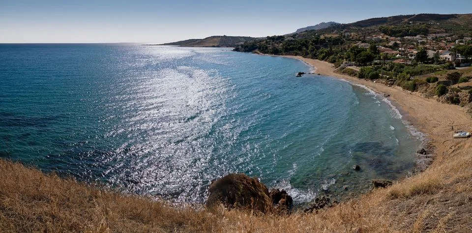 Beach in Sicily Stock Photos