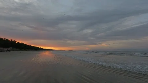 Beach side on a morning/evening 動画素材 118581223