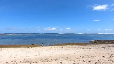 Beach Side View At Beautiful at Pandawa Beach Bali Stock Footage 170648141
