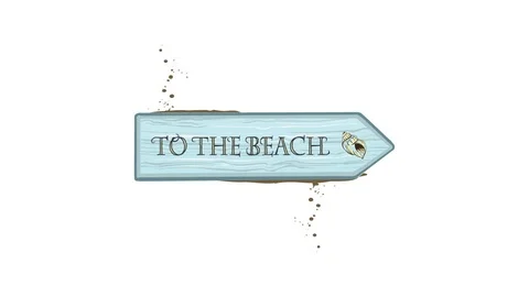 Beach sign Stock Footage 75218651