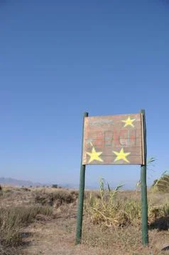 Beach sign Foto stock