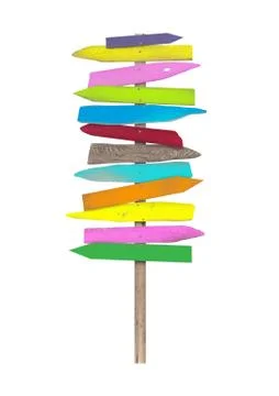 Beach signs blank Stock Illustration