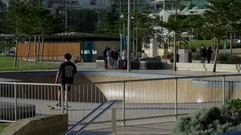 Beach skaters Stock Footage 202213883