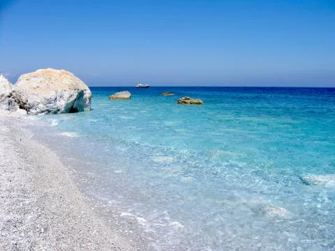 Beach-Skiathos Stock Photos