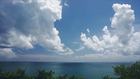 Beach, Sky and Cloud - Full HD Timelapse Video Footage Stock Footage 75915026