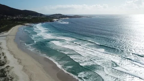 BEACH FROM THE SKY DRONE Stock Footage 90132048
