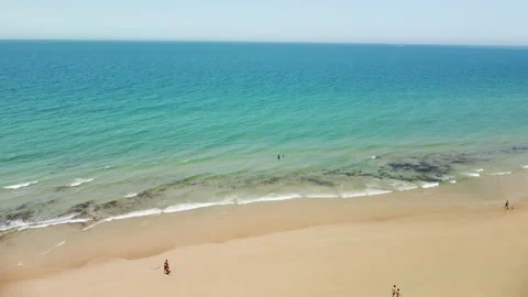 Beach from the sky Stock Footage 158548788