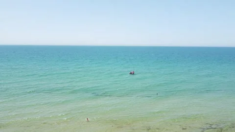 Beach from the sky Stock Footage 158548935