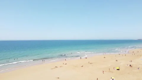 Beach from the sky Stock Footage 158548952