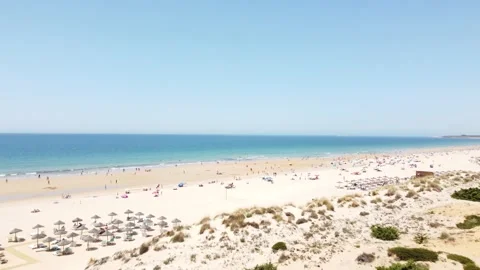 Beach from the sky Stock Footage 158548956