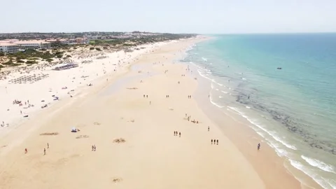 Beach from the sky Stock Footage 158548970