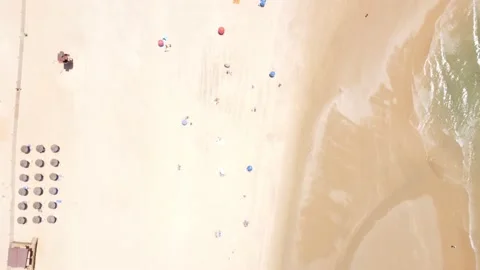 Beach from the sky Stock Footage 158548971