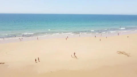 Beach from the sky Stock Footage 158548983