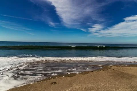 Beach with sky Stock Photos