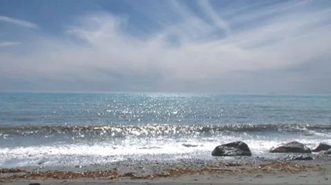 Beach Skylapse 3 toned down Stock Footage 7903096
