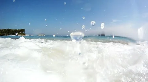 Beach slow motion 4 Stock Footage 7729157