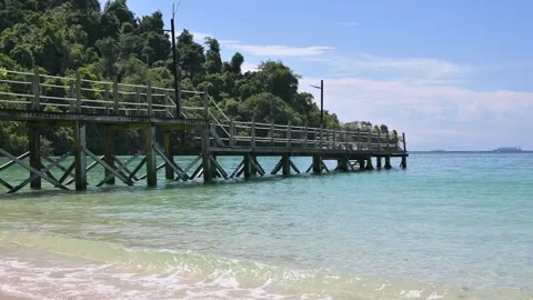 Beach &amp; Small Pier 動画素材 269345461