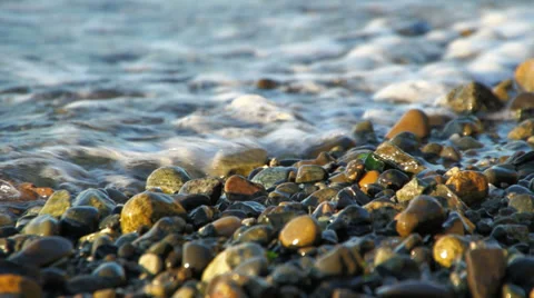 Beach Small Waves Stock Footage 31857949
