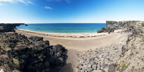 Beach at Snaefellsnes Stock Photos