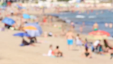 On the Beach (Soft Focus) Stock Footage 135450194
