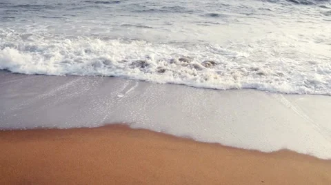 Beach soft tide wave Видео 52946530