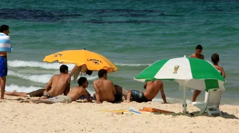 Beach in Sousse, Tunisia Stock-Footage 781830