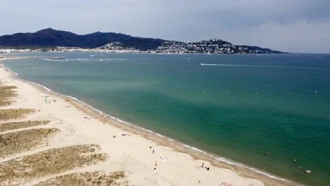 Beach Spain drone Stock Footage 167176377