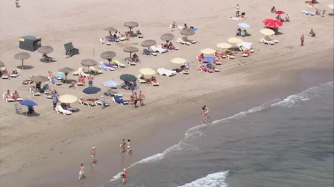 Beach in Spain Stock Footage 33905318