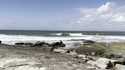Beach in Spring Stock Footage 277929611