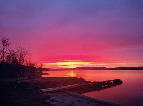 Beach-spring-Scandinavia Foto stock