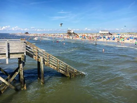 Beach St. Peter-Ording Stock Photos