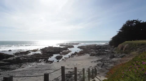 Beach with stairs Stock Footage 37752033
