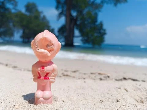 Beach statue Stock Photos