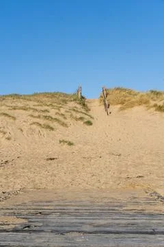 Beach Steps Leading To Beach Stock Photos
