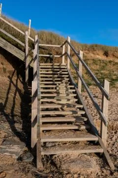 Beach steps Foto stock