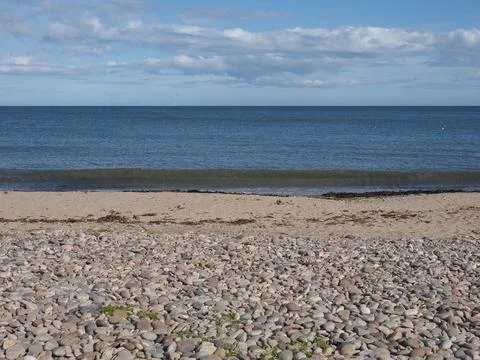 The beach in Stonehaven Stock Photos