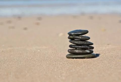 Beach stones Stock Photos