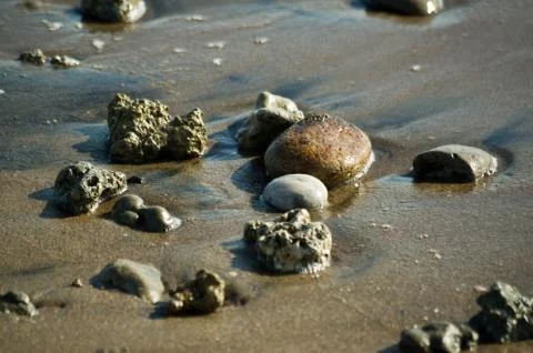 Beach stones Stock Photos