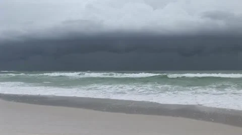 Beach Storm Clouds Stock Footage 12673608
