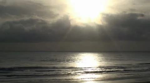 Beach storm 库存影片 9444366