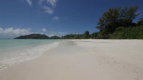 Beach straight Stock Footage 80189536