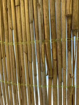 Beach straw umbrella background 1 Stock Photos